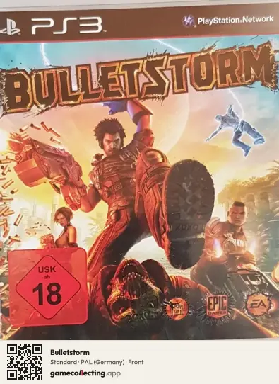 Bulletstorm PlayStation 3, Germany box front