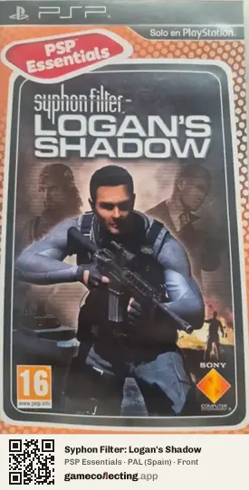 Syphon Filter: Logan's Shadow PlayStation Portable, Spain box front