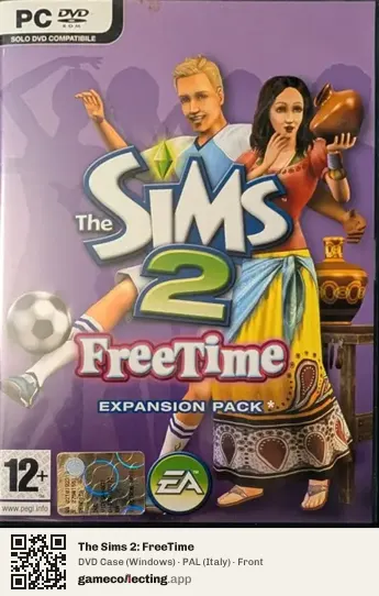 The Sims 2: FreeTime Computer, Italy box front