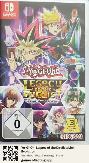 Yu-Gi-Oh! Legacy of the Duelist: Link Evolution Nintendo Switch, Germany box front