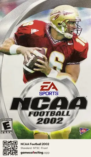 NCAA Football 2002 PlayStation 2, NTSC box front