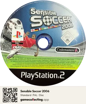 Sensible Soccer 2006 PlayStation 2, PAL disc