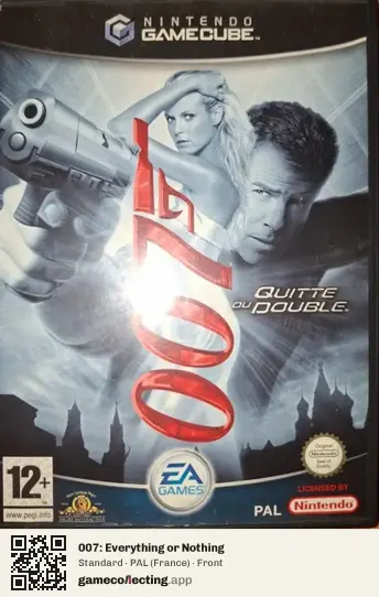 007: Everything or Nothing Nintendo GameCube, France box front
