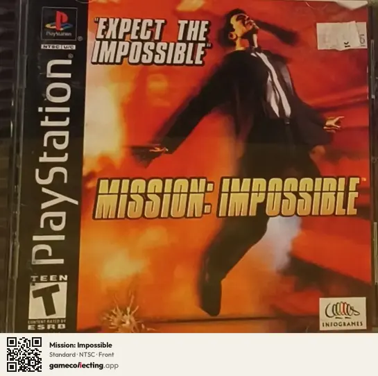 Mission: Impossible PlayStation, NTSC box front