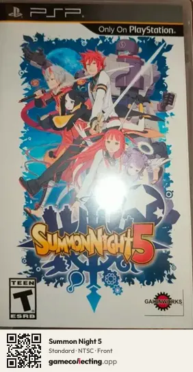Summon Night 5 PlayStation Portable, NTSC box front