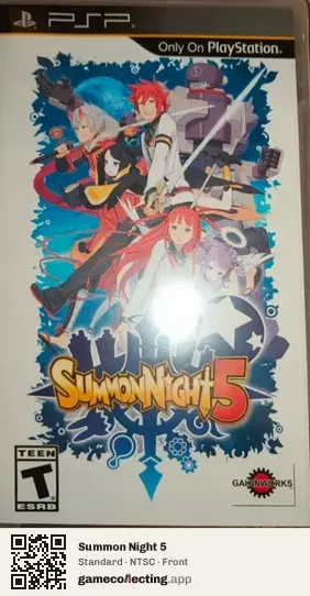 Summon Night 5 PlayStation Portable, NTSC box front