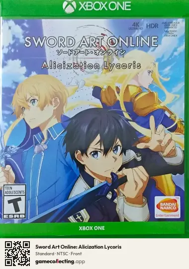 Sword Art Online: Alicization Lycoris Xbox One, NTSC box front