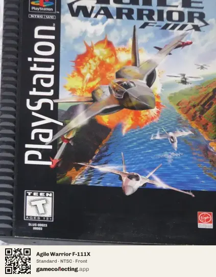 Agile Warrior F-111X PlayStation, NTSC box front