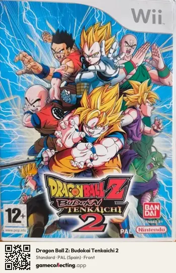 Dragon Ball Z: Budokai Tenkaichi 2 Nintendo Wii, Spain box front