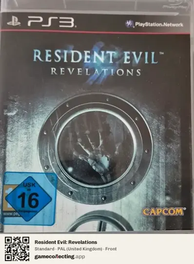 Resident Evil: Revelations PlayStation 3, United Kingdom box front