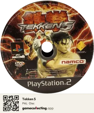 Tekken 5 PlayStation 2, PAL disc