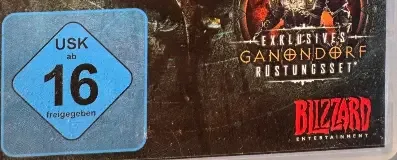 Diablo III: Eternal Collection, the USK square on its front
