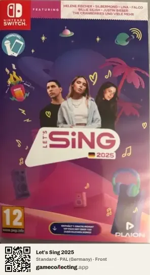 Let's Sing 2025 Nintendo Switch, Germany box front