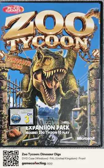 Zoo Tycoon: Dinosaur Digs Computer, United Kingdom box front