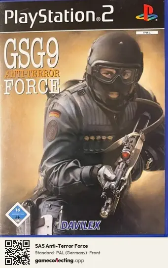 SAS Anti-Terror Force PlayStation 2, Germany box front