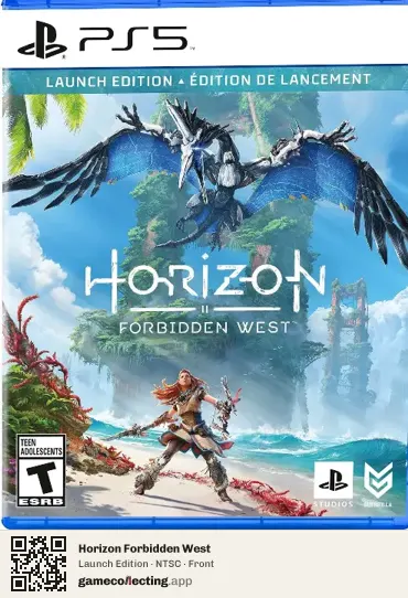 Horizon Forbidden West PlayStation 5, NTSC box front
