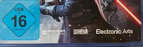 Star Wars Jedi: Fallen Order, the USK square on its front