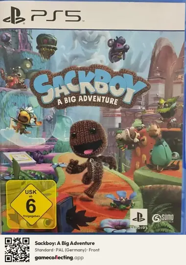Sackboy: A Big Adventure PlayStation 5, Germany box front