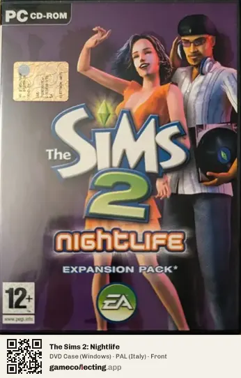 The Sims 2: Nightlife Computer, Italy box front