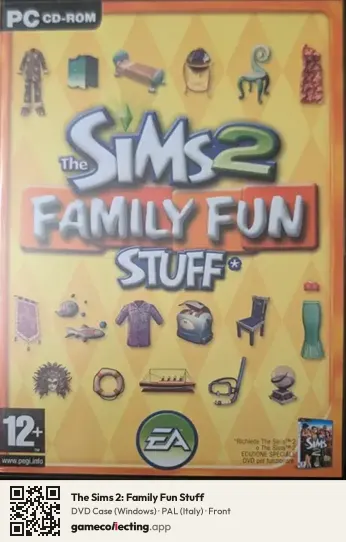 The Sims 2: Family Fun Stuff Computer, Italy box front
