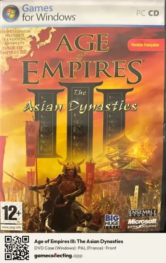 Age of Empires III: The Asian Dynasties Computer, France box front