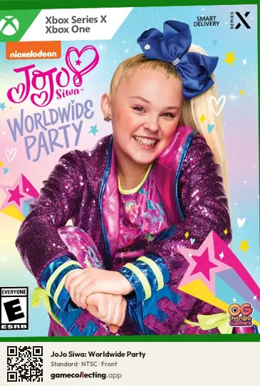 JoJo Siwa: Worldwide Party Xbox Series X, NTSC box front