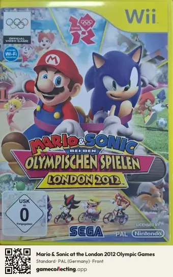Mario & Sonic at the London 2012 Olympic Games Nintendo Wii, Germany box front