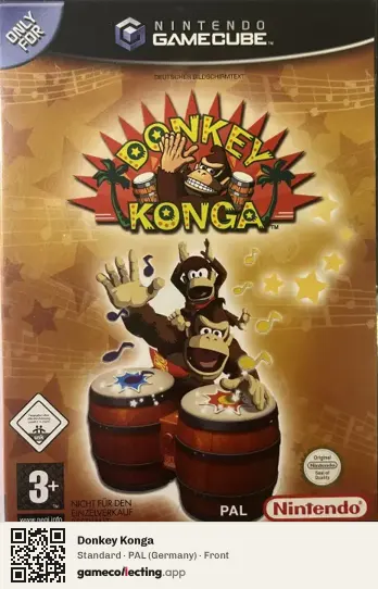 Donkey Konga Nintendo GameCube, Germany box front