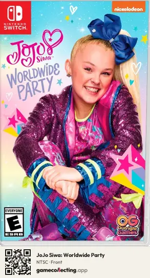 JoJo Siwa: Worldwide Party Nintendo Switch, NTSC box front
