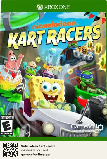 Nickelodeon Kart Racers Xbox One, NTSC box front