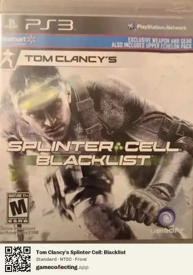 Tom Clancy's Splinter Cell: Blacklist PlayStation 3, NTSC box front