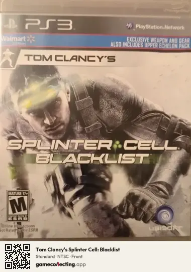 Tom Clancy's Splinter Cell: Blacklist PlayStation 3, NTSC box front