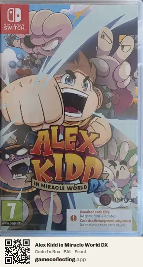 Alex Kidd in Miracle World DX Nintendo Switch, PAL box front
