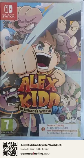 Alex Kidd in Miracle World DX Nintendo Switch, PAL box front
