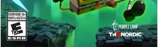SpongeBob SquarePants: Titans of the Tide, the ESRB box on its front