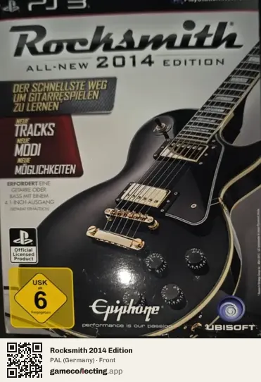 Rocksmith 2014 Edition PlayStation 3, Germany box front