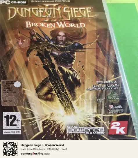 Dungeon Siege II: Broken World Computer, Italy box front