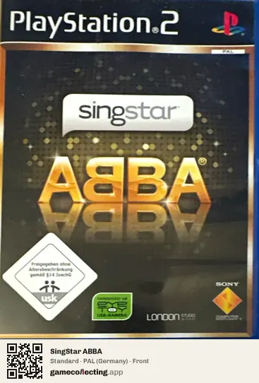 SingStar ABBA PlayStation 2, Germany box front