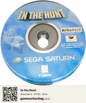 In the Hunt Sega Saturn, NTSC disc