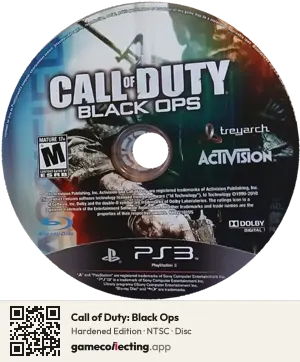 Call of Duty: Black Ops PlayStation 3, NTSC disc