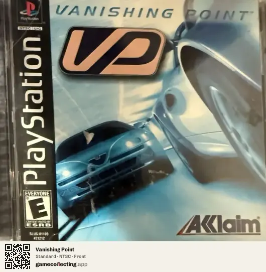 Vanishing Point PlayStation, NTSC box front