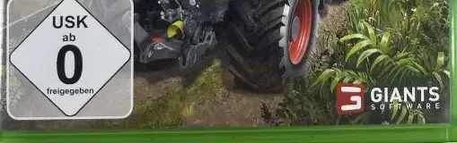 Farming Simulator 22, the USK square on its front