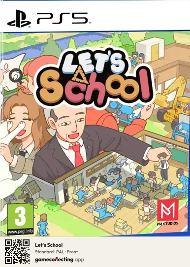 Let's School PlayStation 5, PAL box front