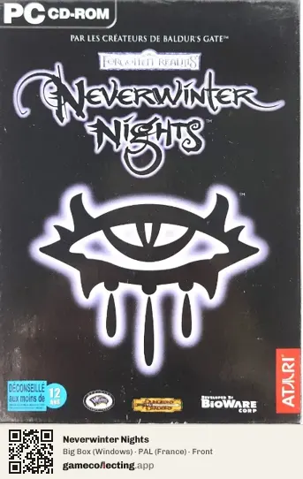 Neverwinter Nights Computer, France box front