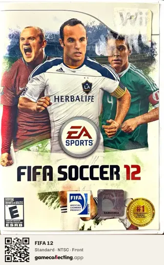 FIFA 12 Nintendo Wii, NTSC box front