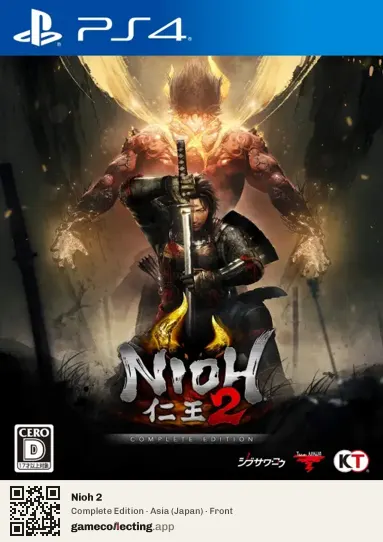 Nioh 2 PlayStation 4, Asia box front