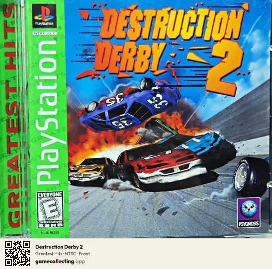 Destruction Derby 2 PlayStation, NTSC box front