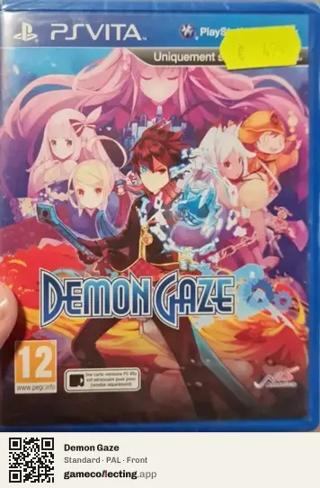 Demon Gaze PlayStation Vita, PAL box front