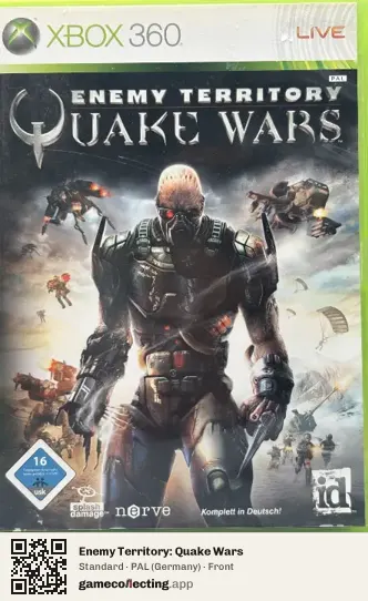 Enemy Territory: Quake Wars Xbox 360, Germany box front