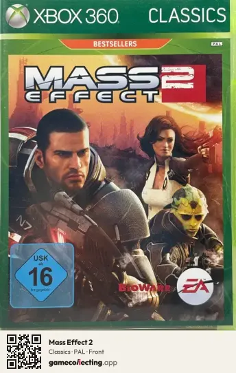Mass Effect 2 Xbox 360, PAL box front